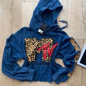 Hoodie crop mtv